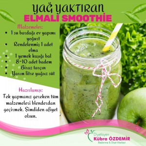 YAĞ YAKTIRAN ELMALI SMOOTHİE
